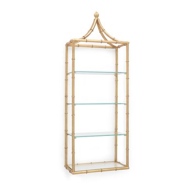 Pagoda Wall Shelf In Gold