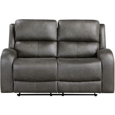 Pagosa Double Reclining Loveseat In Gray