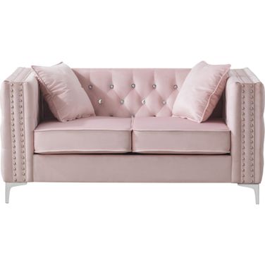 Paige Pink Loveseat