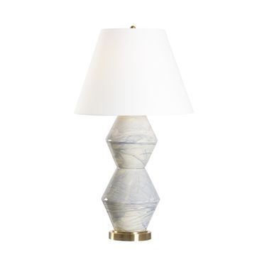 Paint Splatter Table Lamp In Blue