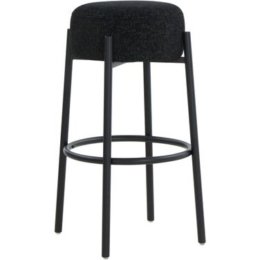 Paisleigh Metal Leg Barstool In Black