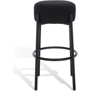 Paisleigh Metal Leg Barstool In Black