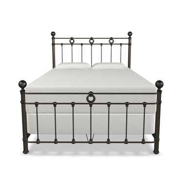 Paisley King Complete Bed with Metal Profile In Weathered Bronze