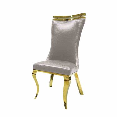 Palazzo Side Chair Set of 2 In Silver