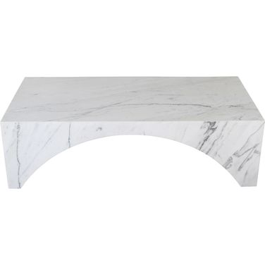 Palermo Marble Coffee Table In White and Natural