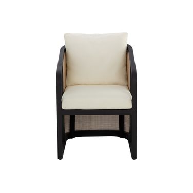 Palermo Dining Chair In Charcoal and Stinson Cream