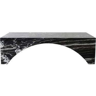 Palermo Marble Coffee Table In Black and Natural