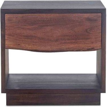 Palermo Night Chest with Acacia In Raw Walnut