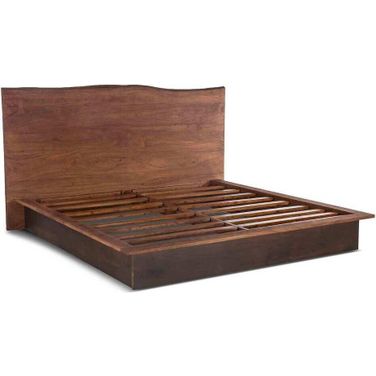 Palermo Queen Bed with Acacia In Raw Walnut