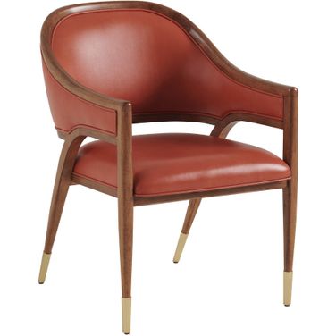 Palm Desert Jameson Upholstered Arm Chair In Sienna