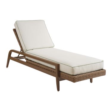 Palm Desert Poolside Chaise In Dark Brown