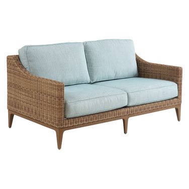 Palm Desert Poolside Loveseat In Dark Brown