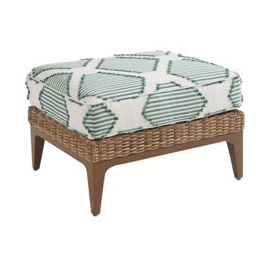Palm Desert Poolside Ottoman In Dark Brown