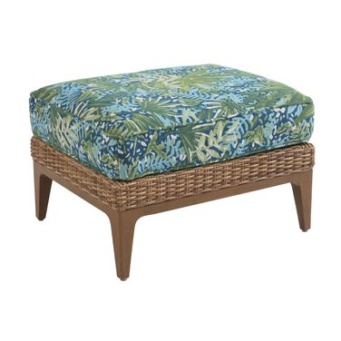 Palm Desert Poolside Ottoman In Dark Brown