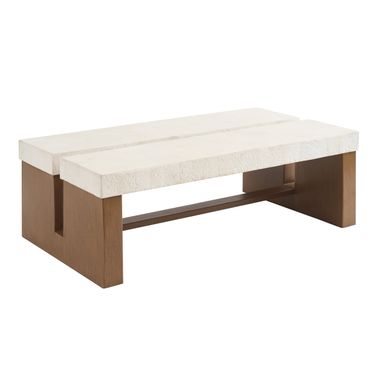 Palm Desert Rectangular Cocktail Table In Brown
