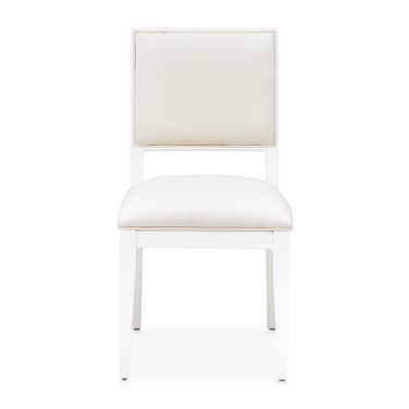 Palm Gate Dining Side Chair Set of 2 In Cloud White