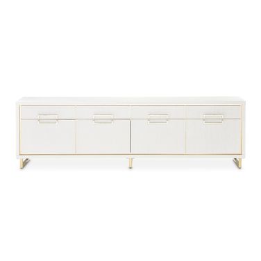 Palm Gate Media Cabinet In Cloud White