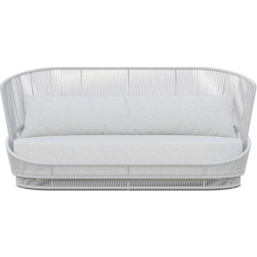 Palma 3 Seat Sofa with Cushion In Polar and Matte White