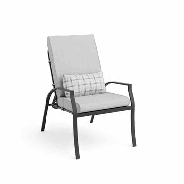 Palma Adjustable Chair Set of 6 In Black and Gray