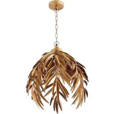 Palma Aged Brass Pendant