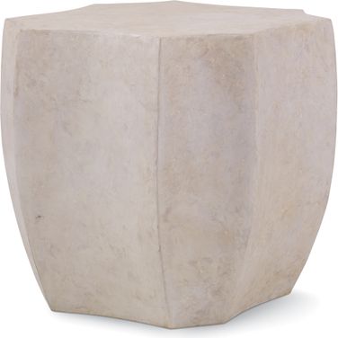 Palma Lamp Table In White