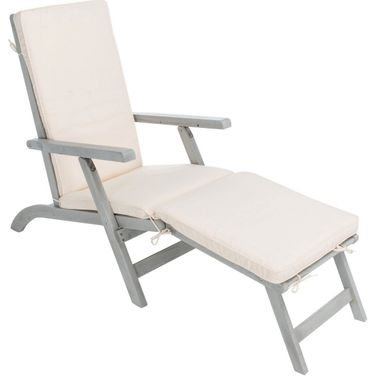 Palmdale Lounge Chair in Grey and Beige