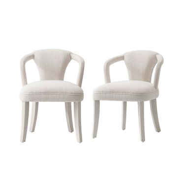 Palmer Dining Armchair Set of 2 In Ivory