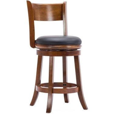 Palmetto 24 Inch Swivel Counter Stool In Walnut