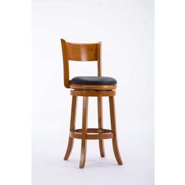 Palmetto 29 Inch Swivel Bar Stool In Fruitwood
