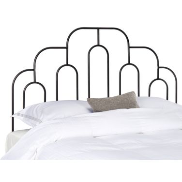Paloma Black Metal Queen Retro Headboard