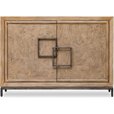 Paltrow Burl 2 Door Cabinet In Woodtone