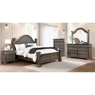 Pamphilos Gray Poster Bedroom Set