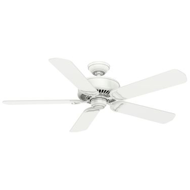 Panama 54 Inch Energy Star Ceiling Fan and Handheld Remote In Snow White and Matte Snow White