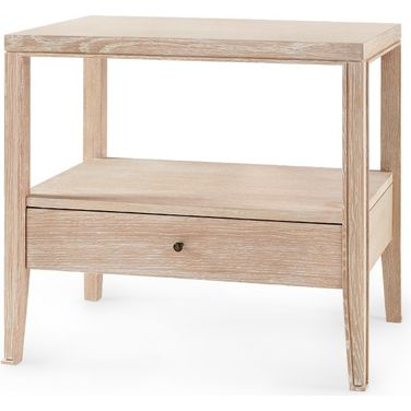 Paola 1-Drawer Side Table In Sand