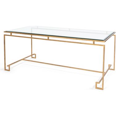 Parallel Lines Gold Cocktail Table