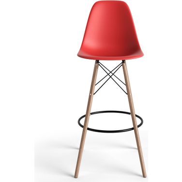 Paris Bar Height Stools Set of 2 In Red