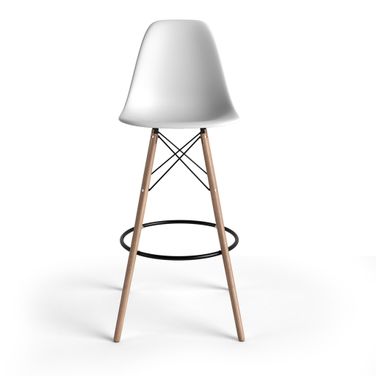 Paris Bar Height Stools Set of 2 In White