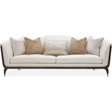 Paris Chic Sofa In Cremini and Espresso