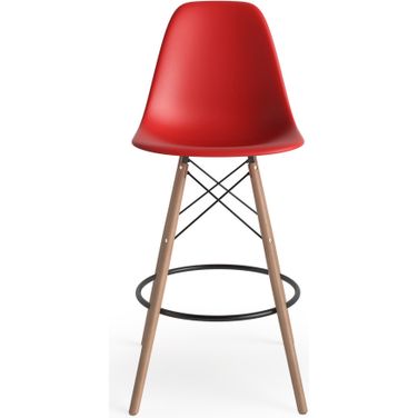 Paris Counter Height Stools Set of 2 In Red