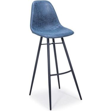 Paris Dark Blue Bar Stool