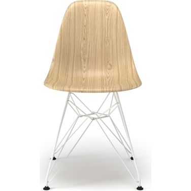 Paris Printed Side Chairs Set of 2 In Natural and White