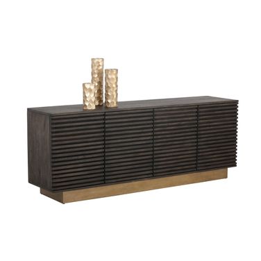 Paris Sideboard In Espresso and Antique Brass