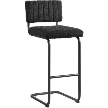Parity Boucle Barstool Set of 2 In Black