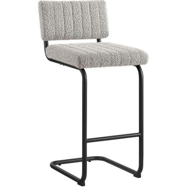Parity Boucle Counter Stools Set of 2 In Black Taupe