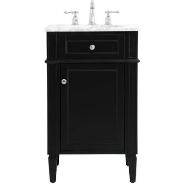 Park Avenue 21 Inch Single Bathroom Vanity In Black