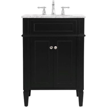 Park Avenue 24 Inch Single Bathroom Vanity In Black