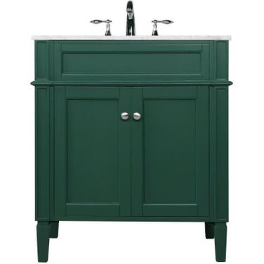 Park Avenue 30 Inch Single Bathroom Vanity In Green