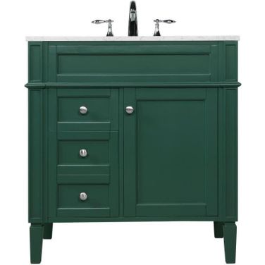 Park Avenue 32 Inch Single Bathroom Vanity In Green