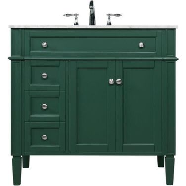 Park Avenue 36 Inch Single Bathroom Vanity In Green