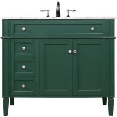 Park Avenue 40 Inch Single Bathroom Vanity In Green